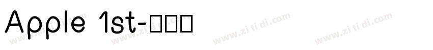 Apple 1st字体转换